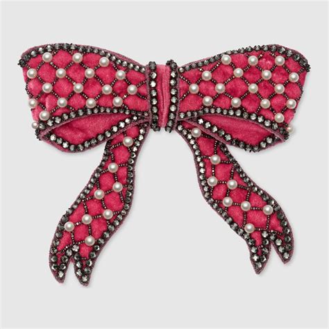gucci bow brooch